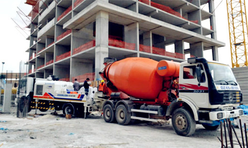 中联重科K1008R混凝土车载泵首秀土耳其